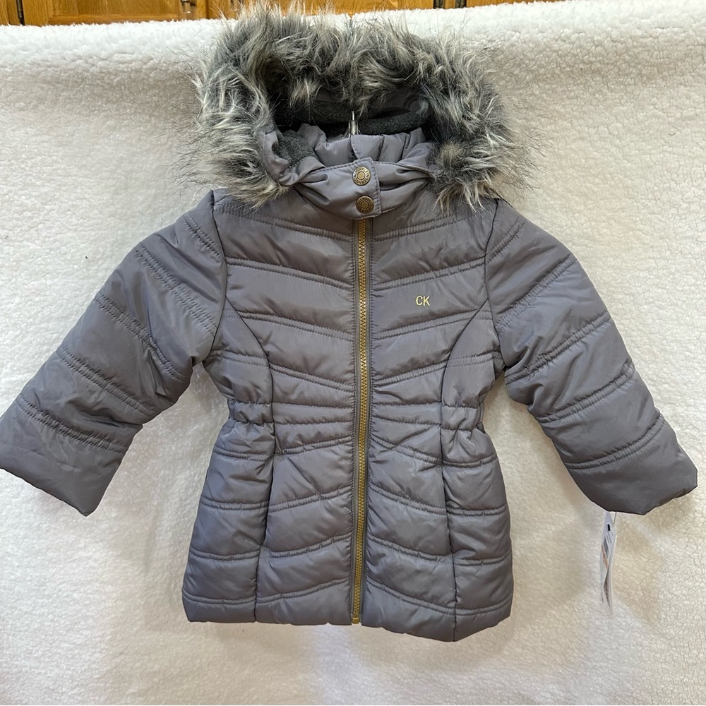 Girl’s Grey Calvin Klein Winter Coat